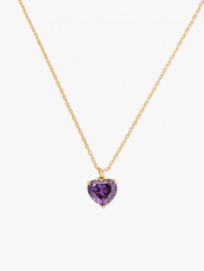 Kate Spade | Amethyst My Love February Heart Pendant - Click Image to Close