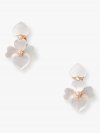 Kate Spade | Cream Multi/Rose Gold Precious Pansy Clip-On Drop Earrings