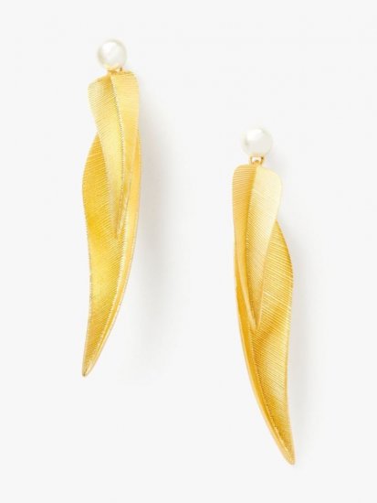 Kate Spade | Gold Multi Palmer Statement Earrings - Click Image to Close