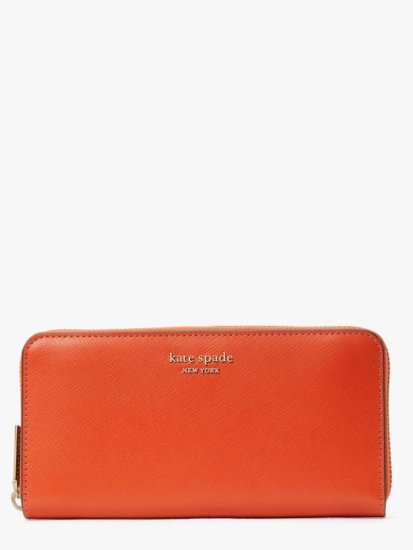 Kate Spade | Dried Apricot Spencer Zip-Around Continental Wallet - Click Image to Close