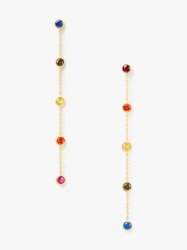 Kate Spade | Multi Rainbow Dot Linear Earrings