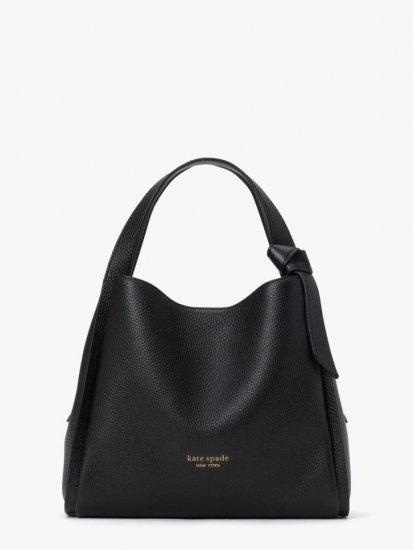 Kate Spade | Black Knott Medium Crossbody Tote - Click Image to Close