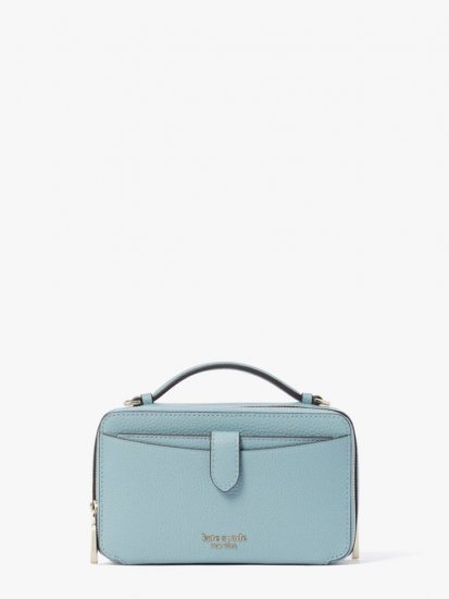 Kate Spade | Agean Teal Hudson Double Zip Crossbody - Click Image to Close