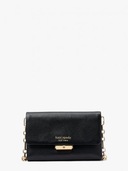 Kate Spade | Black Carlyle Chain Wallet - Click Image to Close
