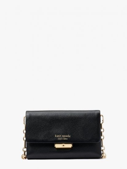 Kate Spade | Black Carlyle Chain Wallet - Click Image to Close