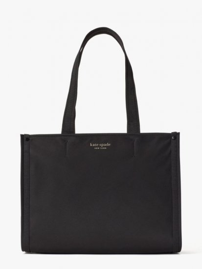 Kate Spade | Black The Little Better Sam Nylon Medium Tote - Click Image to Close