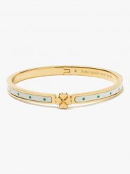 Kate Spade | Sun Dot Heritage Spade Flower Metal Thin Hinged Bangle