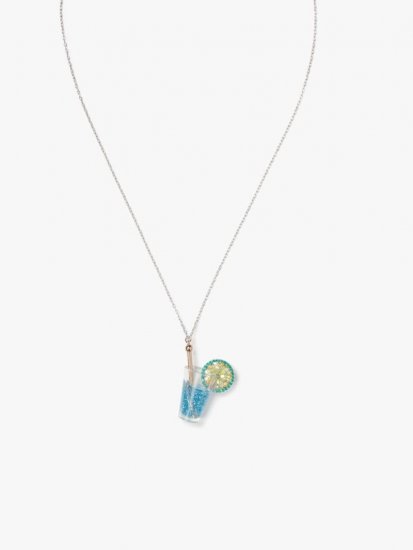 Kate Spade | Blue Multicolor Good Spirits Pendant - Click Image to Close