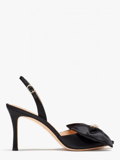 Kate Spade | Black Happily Slingback Pumps - Click Image to Close