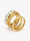 Kate Spade | Sun Dot Heritage Spade Flower Stacked Ring Set