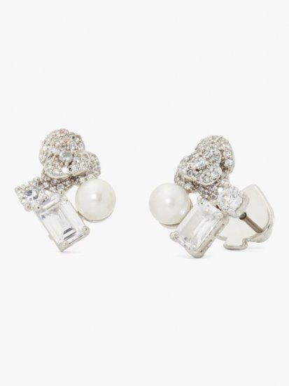 Kate Spade | White Multi Bouquet Toss Cluster Studs - Click Image to Close