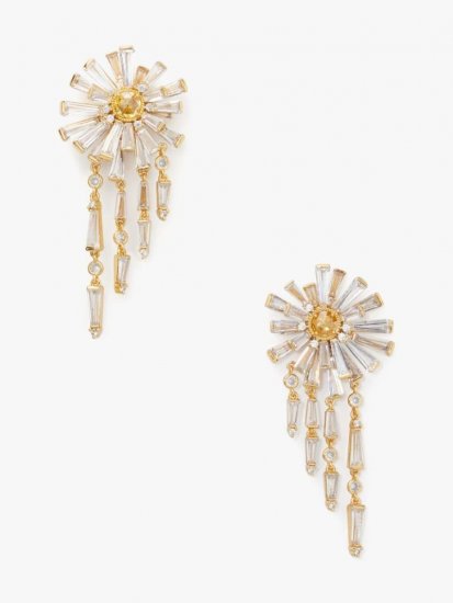 Kate Spade | Yellow Multi Sunny Fringe Earrings - Click Image to Close