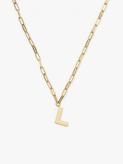 Kate Spade | Gold. L Initial This Pendant - Click Image to Close