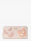 Kate Spade | Pale Dogwood Tini Embellished Zip-Around Continental Wallet