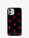 Kate Spade | Black Multi. Glitter Heart Iphone 12/12 Pro Case