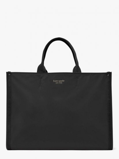 Kate Spade | Black The Little Better Sam Nylon Large Tote - Click Image to Close