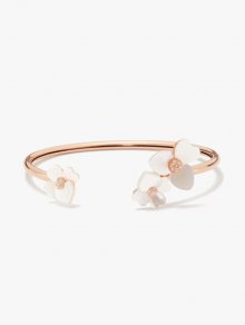 Kate Spade | Cream Multi/Rose Gold Precious Pansy Flex Cuff