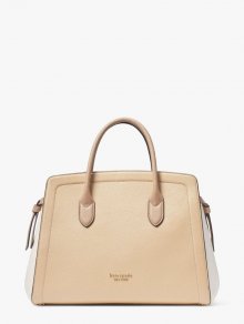 Kate Spade | Warm Stone Multi Knott Colorblocked Large Satchel