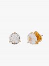 Kate Spade | Clear/Gold Brilliant Statements Tri-Prong Studs