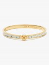 Kate Spade | Sun Dot Heritage Spade Flower Metal Thin Hinged Bangle