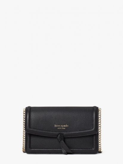 Kate Spade | Black Knott Flap Crossbody - Click Image to Close