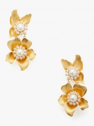 Kate Spade | White Multi Flora Statement Earrings