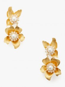 Kate Spade | White Multi Flora Statement Earrings