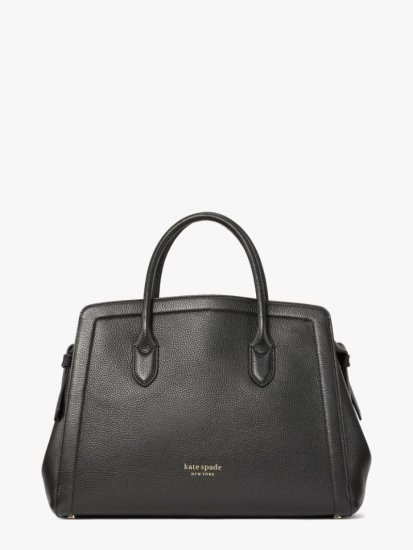 Kate Spade | Black Knott Large Satchel - Click Image to Close