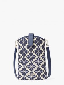 Kate Spade | Blue Multicolor Spade Flower Jacquard North South Crossbody