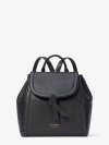 Kate Spade | Black Knott Medium Flap Backpack