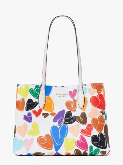 Kate Spade | Multi All Day Heart Large Tote - Click Image to Close