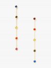 Kate Spade | Multi Rainbow Dot Linear Earrings