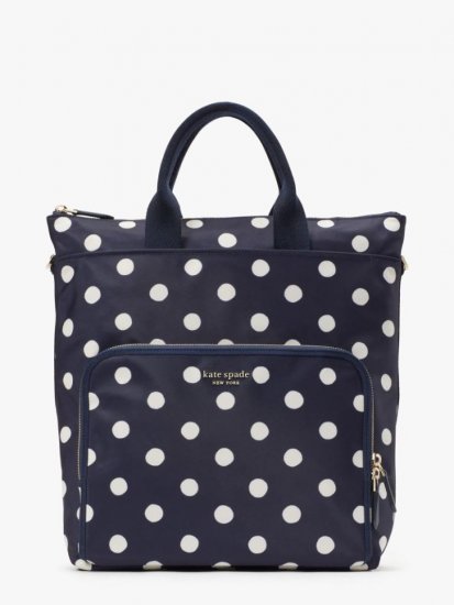 Kate Spade | Rich Navy Multi The Little Better Sam Sunshine Dot Convertible Backpack - Click Image to Close