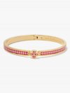 Kate Spade | Lava Falls Heritage Spade Flower Metal Thin Hinged Bangle