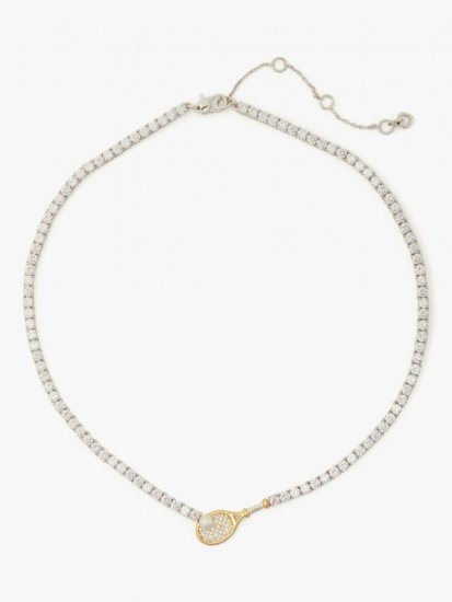 Kate Spade | Cream Multi Queen Of The Court Tennis Necklace - Click Image to Close