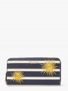 Kate Spade | Blazer Blue Multi Sunkiss Embellished Zip-Around Continental Wallet