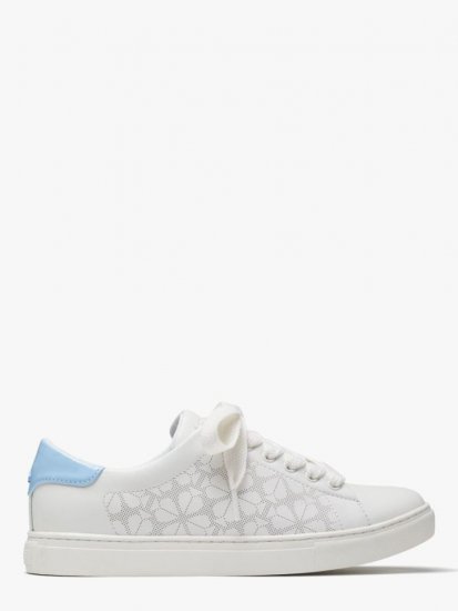 Kate Spade | Opt Wht/Celeste Blu Audrey Sneakers - Click Image to Close