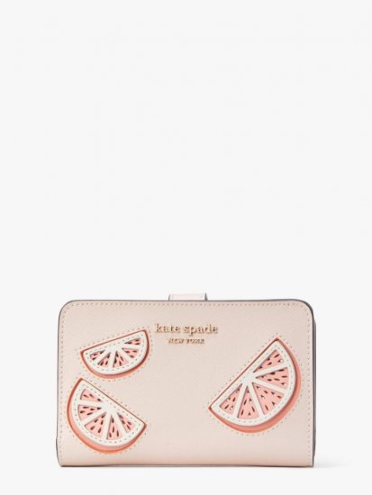 Kate Spade | Pale Dogwood Tini Embellished Compact Wallet - Click Image to Close