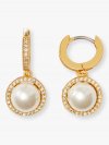 Kate Spade | Cream/Gold Something Sparkly Spade Huggies