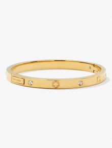 Kate Spade | Gold Infinite Spade Engraved Spade Bangle