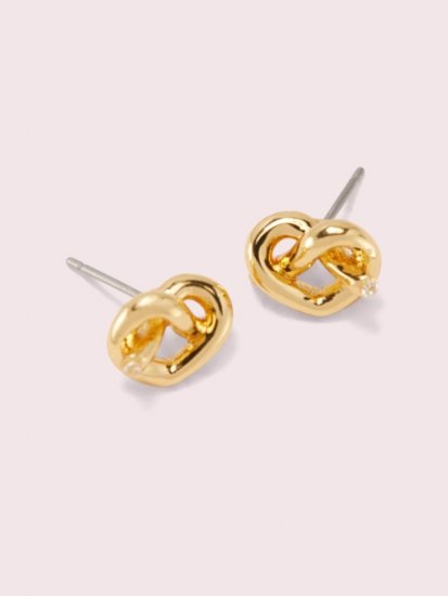 Kate Spade | Gold Loves Me Knot Studs - Click Image to Close