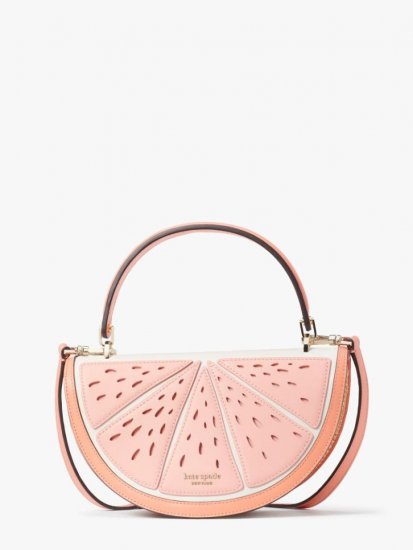 Kate Spade | Pink Moon Squeeze Wicker 3D Grapefruit Crossbody - Click Image to Close