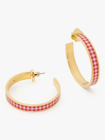 Kate Spade | Lava Falls Heritage Spade Flower Hoops - Click Image to Close