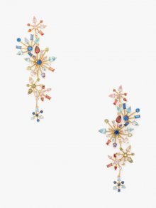 Kate Spade | Multi Firework Floral Statement Linear Earrings