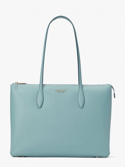 Kate Spade | Agean Teal All Day Large Zip-Top Tote - Click Image to Close