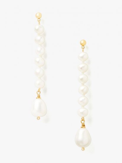 Kate Spade | Pearl Pearl Play Linear Earrings - Click Image to Close