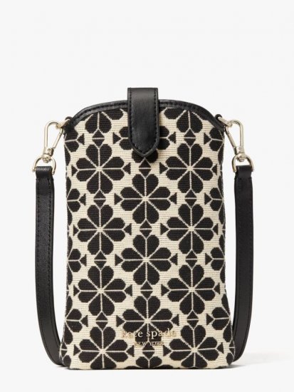 Kate Spade | Cream Multi Spade Flower Jacquard North South Crossbody - Click Image to Close