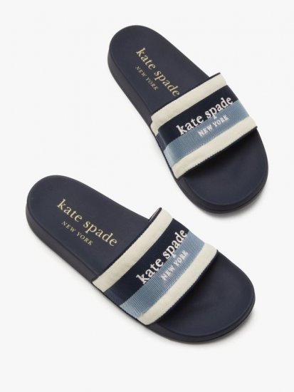 Kate Spade | Blzr Blu/Blu Glow Buttercup Slide Sandals - Click Image to Close