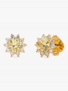 Kate Spade | Yellow. Sunny Stone Halo Studs