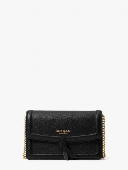 Kate Spade | Black Knott Flap Crossbody - Click Image to Close